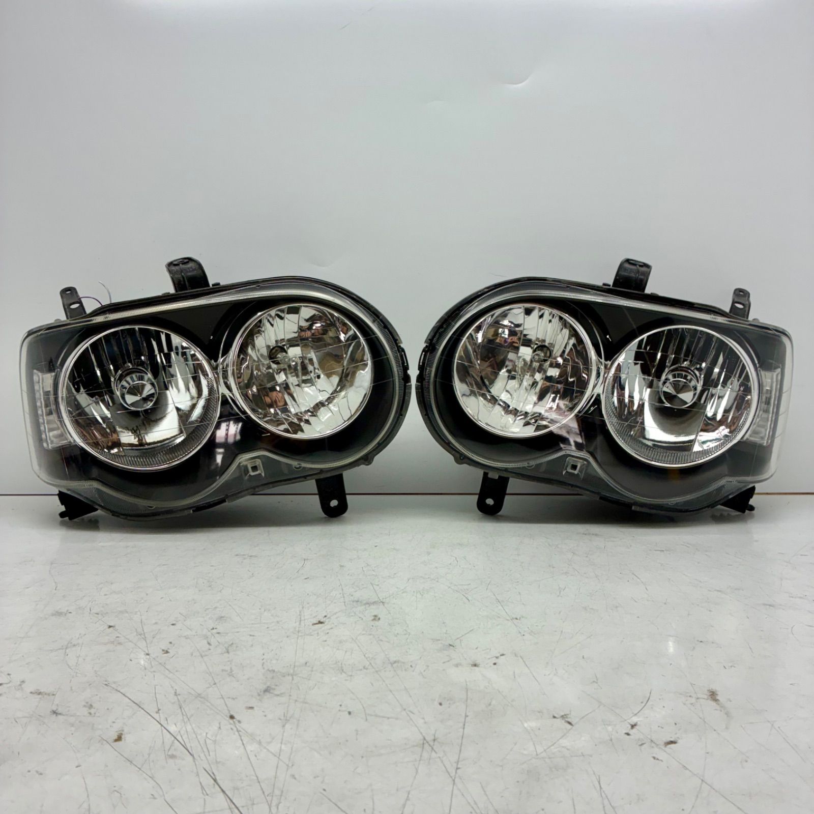 美品【コーティング済】L150S L160S ムーヴ カスタム 前期 ヘッドライト ランプ レンズ 左右セット LR HID 印字 O koito 100-51737 P80603