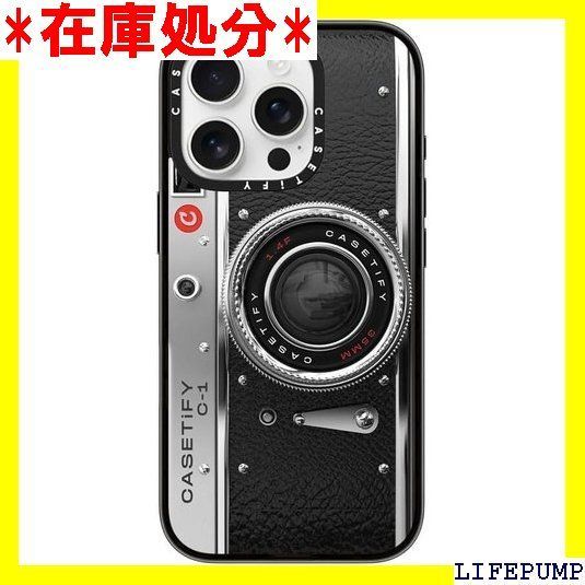 CASETiFY コンパクト iPhone 16 Pro ケース 軽量 / 1.2mからの落下テストをクリア MIL規格2倍相当 / ワイヤレス充電に対応 - Camera Case - Classic - クリア ブラック 1534