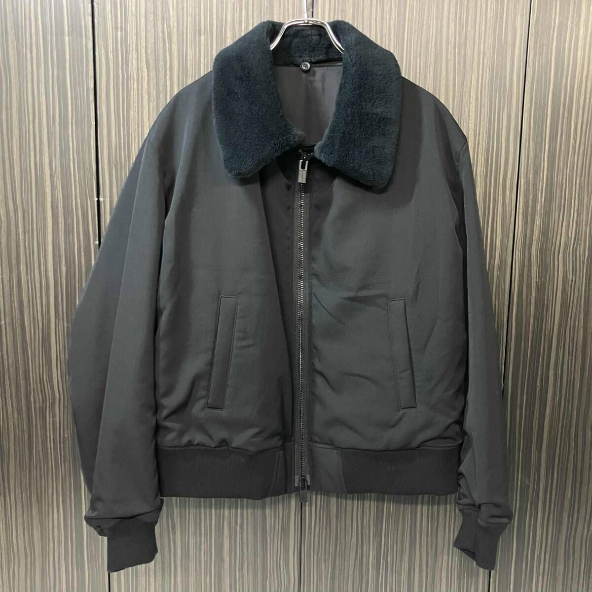 タグ付 25aw YOUJI YAMAMOTO POUR HOMME WOOL GABARDINE FLIGHT JACKET 