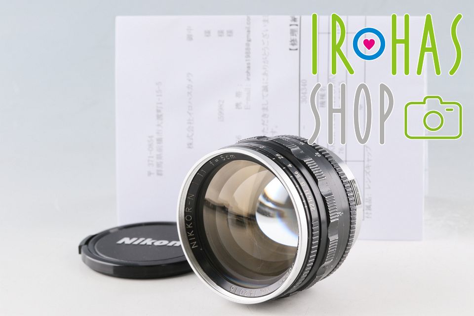 Nikon Nippon Kogaku Nikkor-N 50mm F/1.1 Lens for Nikon S CLA By Kanto Camera #59982A4