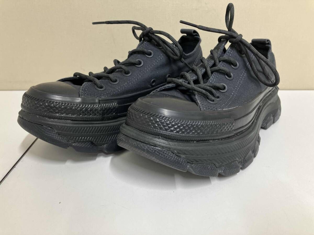 CONVERSE ALLSTAR コンバース ローカット 厚底 ボリュームソール US5.5 24.5cm スニーカー グレー