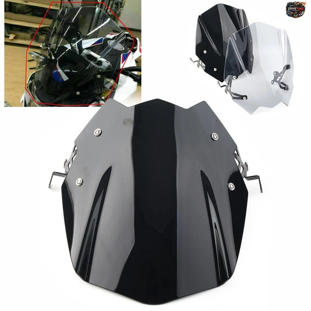 BMW G310R 2017-2018用バイク用ウインドシールド/ウインドスクリーンプロテクターカバー/ディフレクター（ブラケットキット付き）