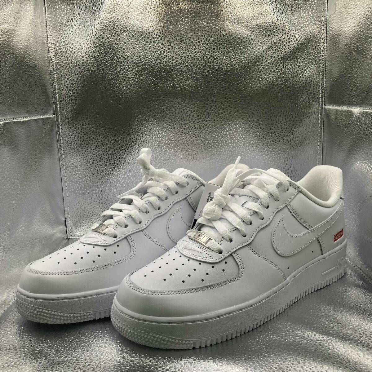 NIKE × Supreme スニーカー AIR FORCE1 LOW WHITE CU9225-100 サイズ27.5 ホワイト ナイキ×シュプリーム