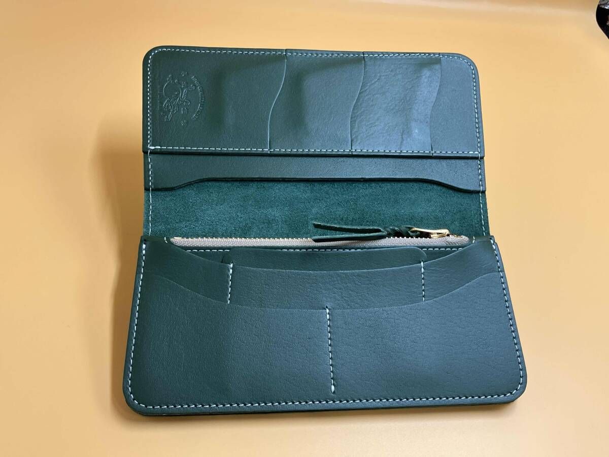 革蛸謹製/カワタコキンセイ/長財布/グリーン 長財布 革蛸謹製:::カワ