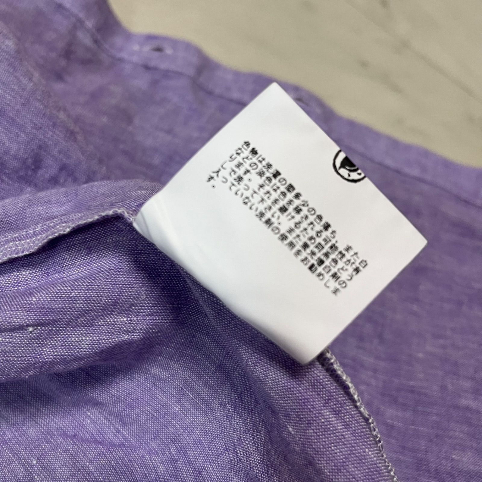 快晴堂 KAISEIDO カイセイドウ コットンリネン 半袖 シャツ 刺繍ロゴ 