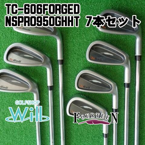 中古】アイアンセット フォーティーン TC-606FORGED/NSPRO950GHHT 7本