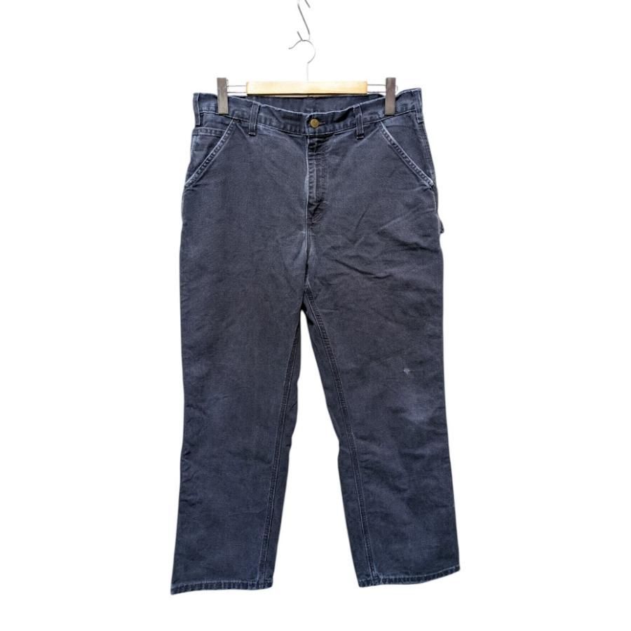 Carhartt カーハート ダック地 ペインターパンツ 古着 14806 ネイビー系 コットン サイズ36 65209