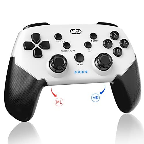Switch/スイッチ コントローラー Sungale switch1/2対応 プロコン 自動連射機能/連射ホールド 背面ボタン付き マクロ機能 Bluetooth5.0無線接続 6軸ジャイロセンサー Switch1/2/PC/iOS13.0 97071ec7