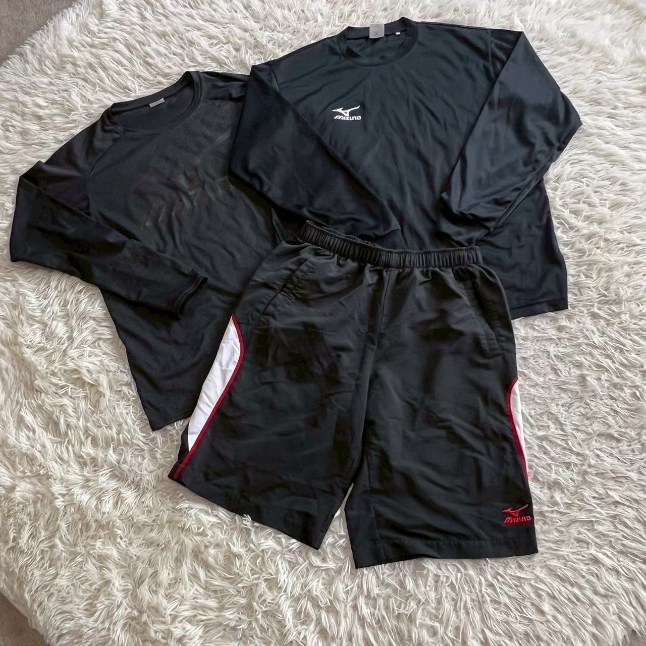 MIZUNO （ミズノ） メンズLサイズスポーツウェア3点セット 長袖 