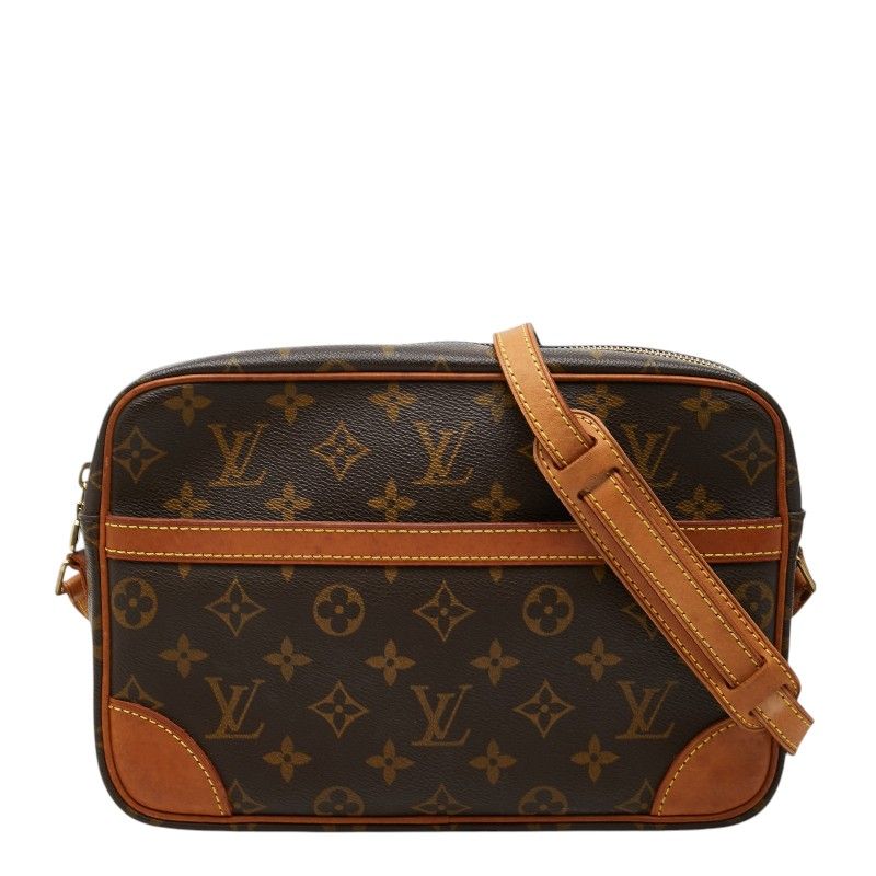 ルイ ヴィトン モノグラム トロカデロ27 斜め掛け ショルダーバッグ M51274 ブラウン PVC レザー レディース LOUIS VUITTON【1-0269902】