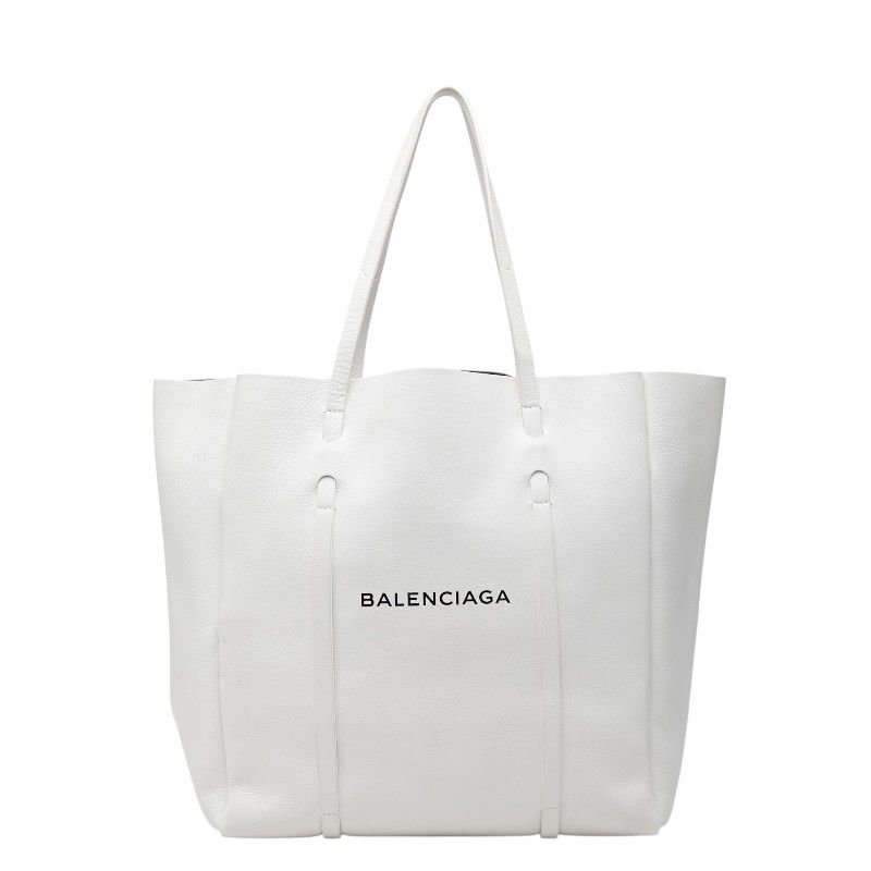 バレンシアガ エブリデイM トートバッグ ショルダーバッグ 475201 ホワイト レザー レディース BALENCIAGA【1-0269912】