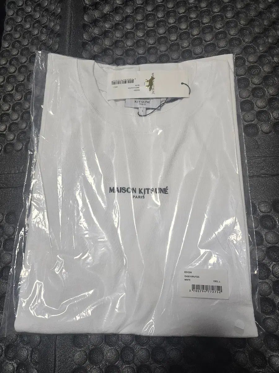 メゾンキツネ 白 ロゴ Tシャツ L