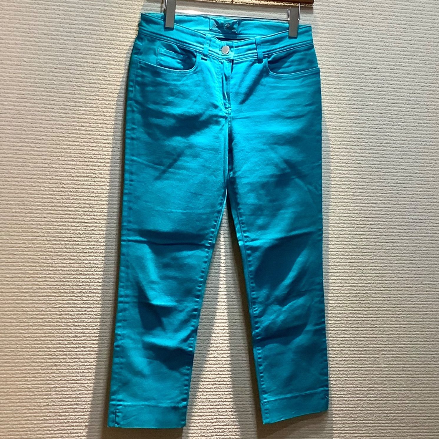 ロロピアーナ Loro Piana 5ポケット カラーパンツ デニムパンツ ターコイズブルー [42] レディース E504/M09