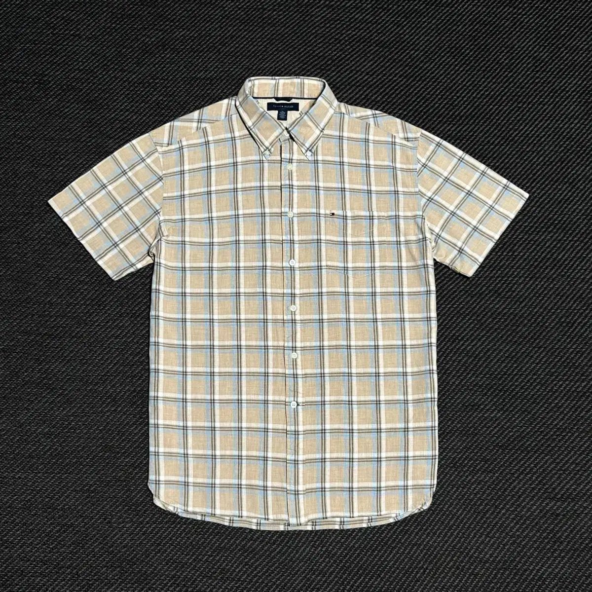 XL Tommy Hilfiger トミーヒルフィガー ヴィンテージ 半袖 シャツ チェック柄