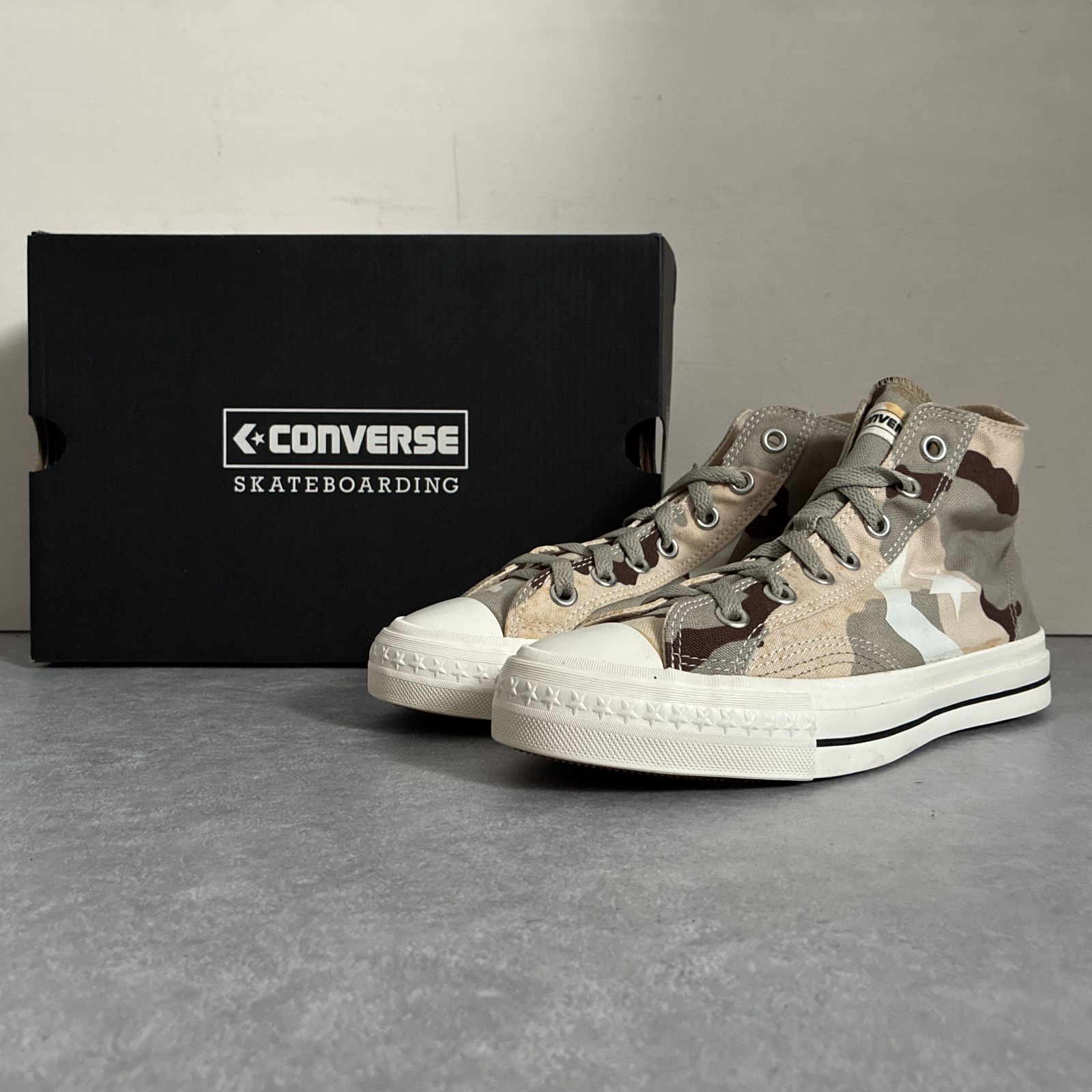 CONVERSE CHEVRON & STAR シェブロン&スター ハイカットスニーカー ベージュ コンバース 24.5㎝