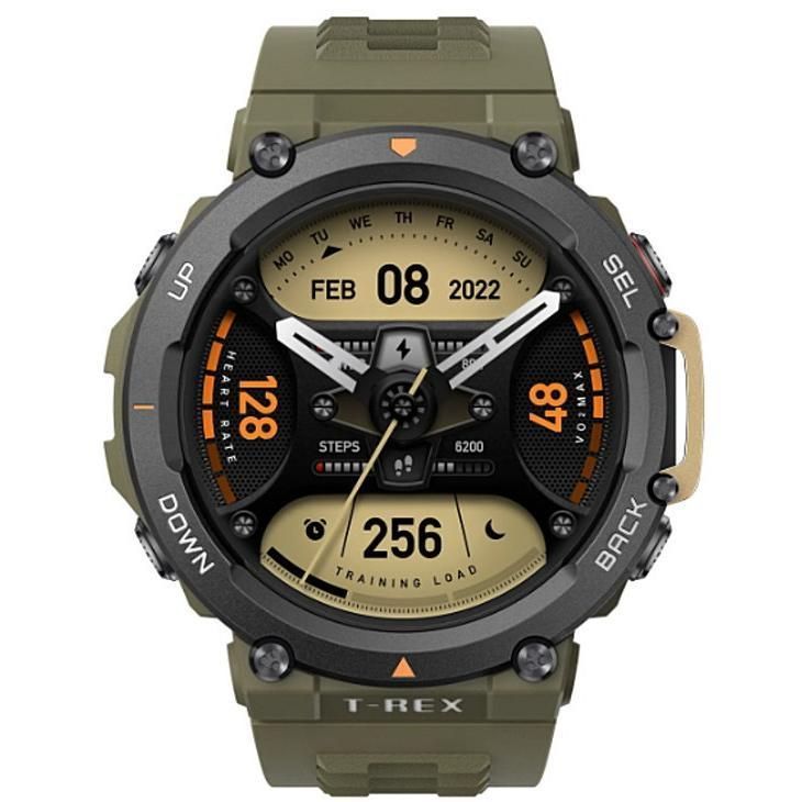 AMAZFIT スマートウォッチ T-Rex 2 ワイルドグリーン GPS 24日間バッテリー 耐低温