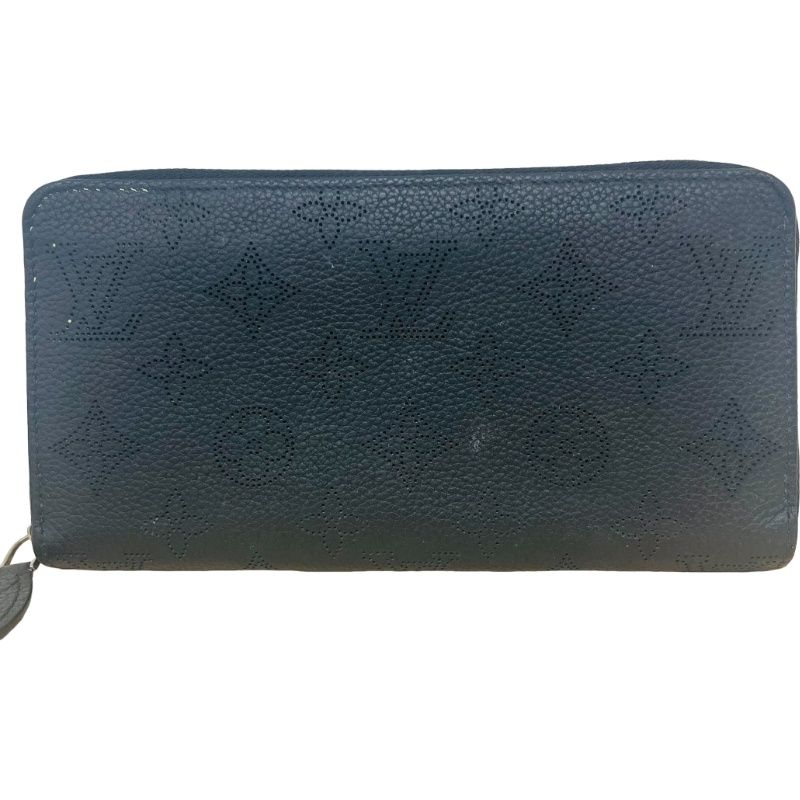LOUIS VUITTON ルイヴィトン ジッピー・ウォレット M61867 ノワール マヒナ 長財布 レディース 【中古】 12605K293