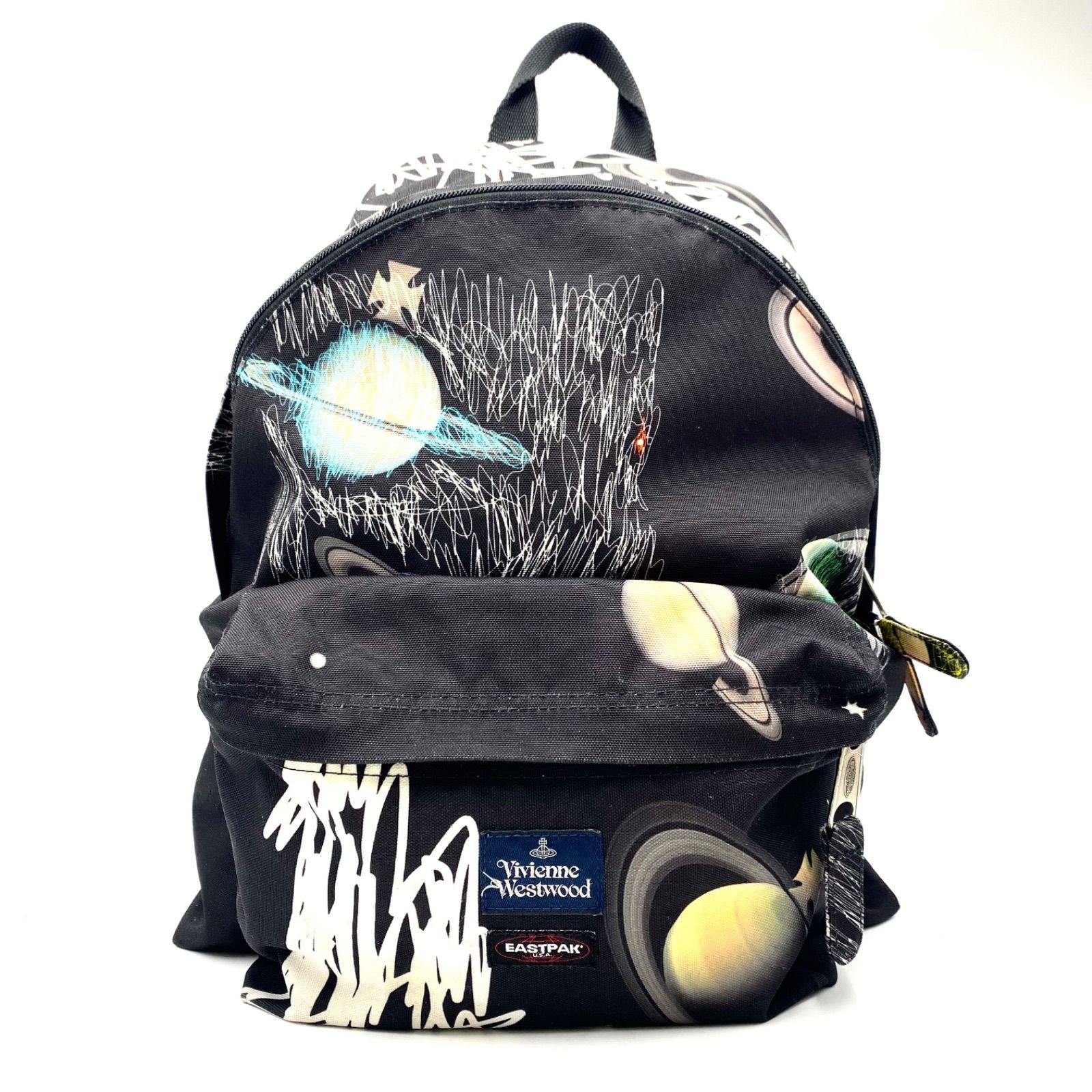 コラボ！　Vivienne Westwood EASTPAK ヴィヴィアンウエストウッド　イーストパック　PLANETS バッグパック　リュックサック　ブラック