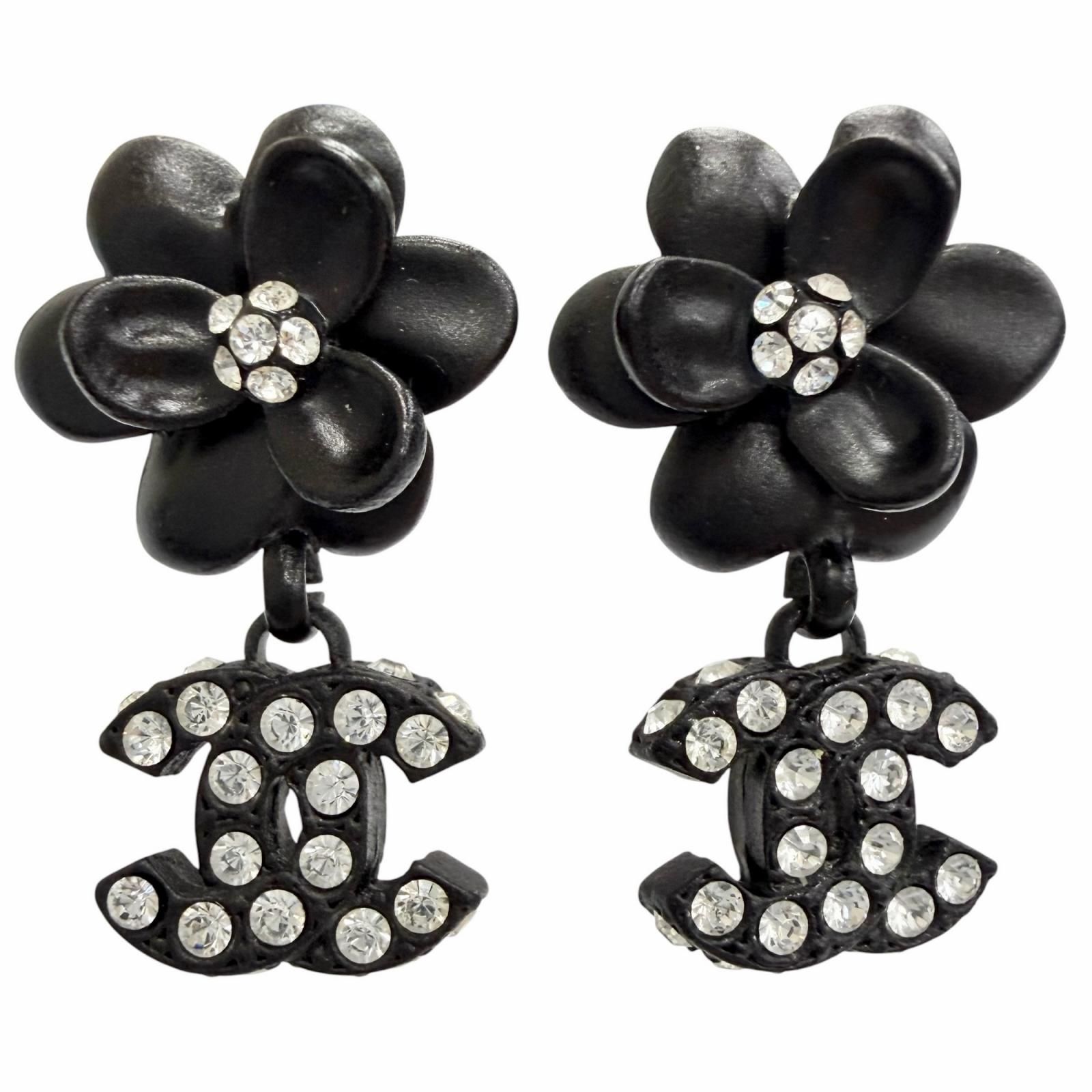 美品△CHANEL シャネル ヴィンテージ 02A カメリア ココマーク ライン
