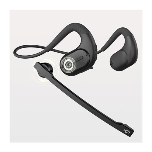 ☆新品☆Bluetoothヘッドセット 【2026進級版業界新設計】 マイク脱着式 Earaku(イアラク) MicCuff G9 一体両用 通話用イヤホン ヘッドセット マイク付き 両耳 耳掛け 空気伝導 Bluetooth5.3 EDR 186a3637