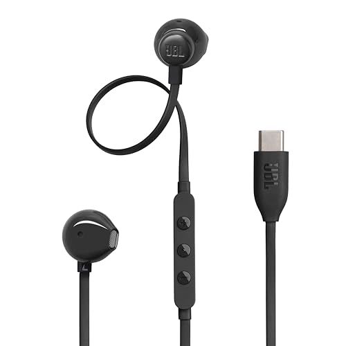 ☆新品☆JBL TUNE 305C 有線インイヤーイヤホン ハイレゾ 96 kHz/24 bits プリセットEQ USB Type-C 12.5mmダイナミックドライバー オープンタイプイヤホン マイク内蔵 フラットケーブル (ブラック) c4e7561a