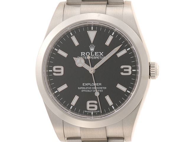 ROLEX ロレックス エクスプローラーⅠ 214270 腕時計 ステンレススチール ブラック 自動巻き メンズ【中古】