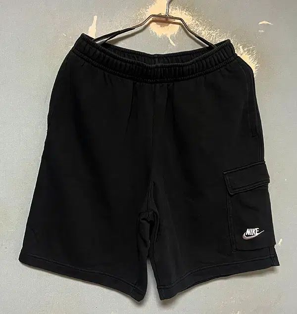 NIKE ナイキ NSW クラブ フレンチ テリー メンズ カーゴ ハーフパンツ ブラック L 32