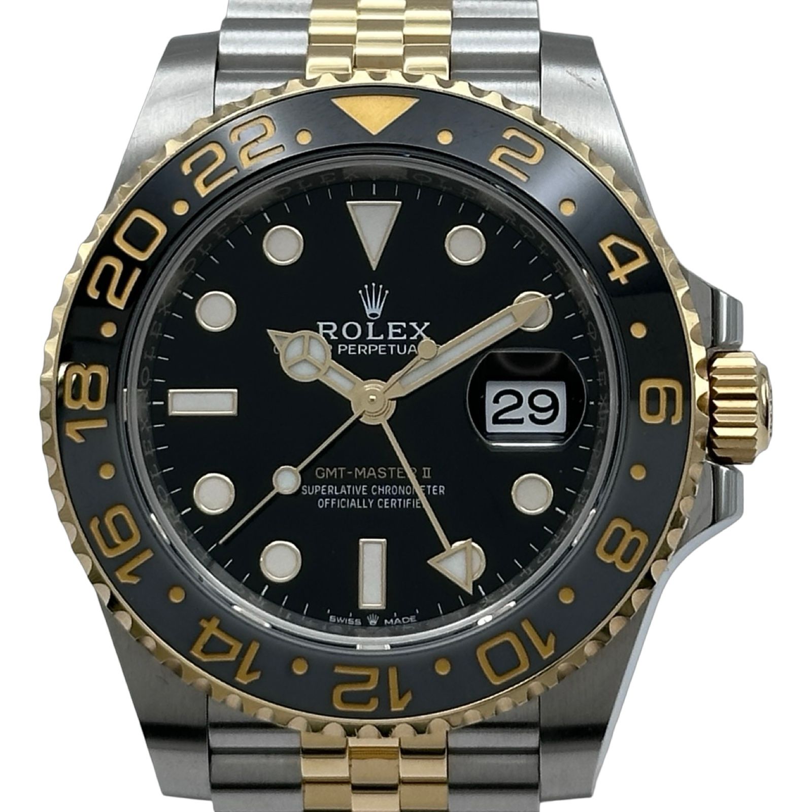 ロレックス ROLEX GMTマスター２ 126713GRNR ブラック ゴールド/ステンレススチール 自動巻き メンズ 腕時計