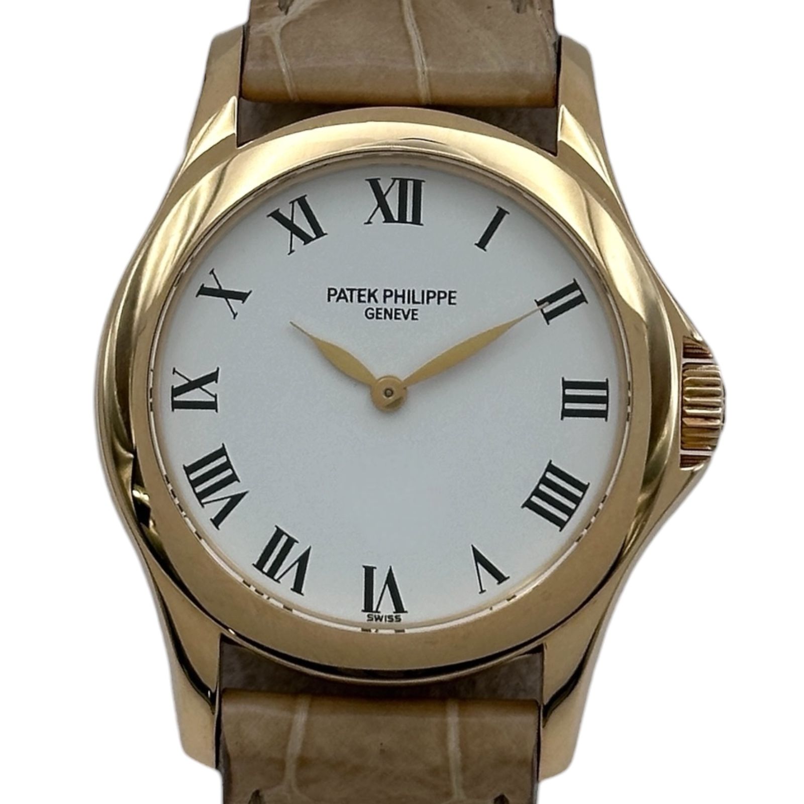 パテック・フィリップ PATEK PHILIPPE カラトラバ 4905J-001 ホワイト ゴールド 手巻き レディース 腕時計