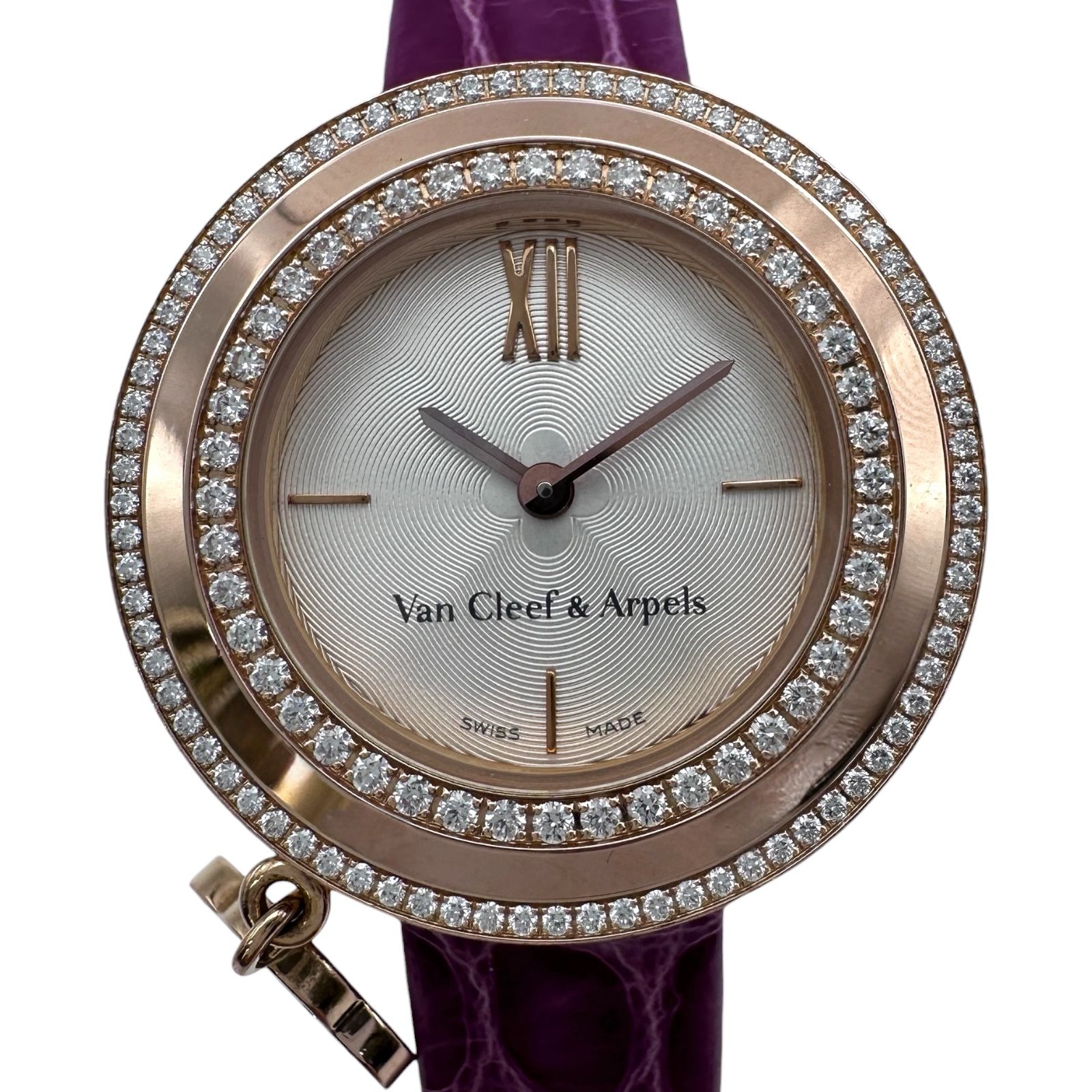 ヴァンクリーフ＆アーペル Van Cleef & Arpels チャーム ミニウォッチ 2575164(VCAR029800) シルバー ピンクゴールド クオーツ レディース 腕時計