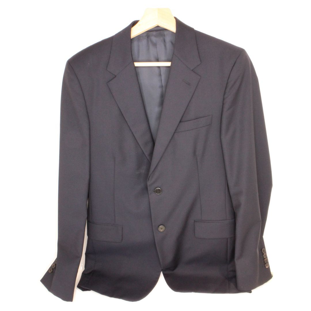 ★【PRADA/プラダ】　スーツ　ブラック　サイズ：46R　UAAA17D39　A8625　メンズ　ビジネス　フォーマル　ハイブランド　冠婚葬祭