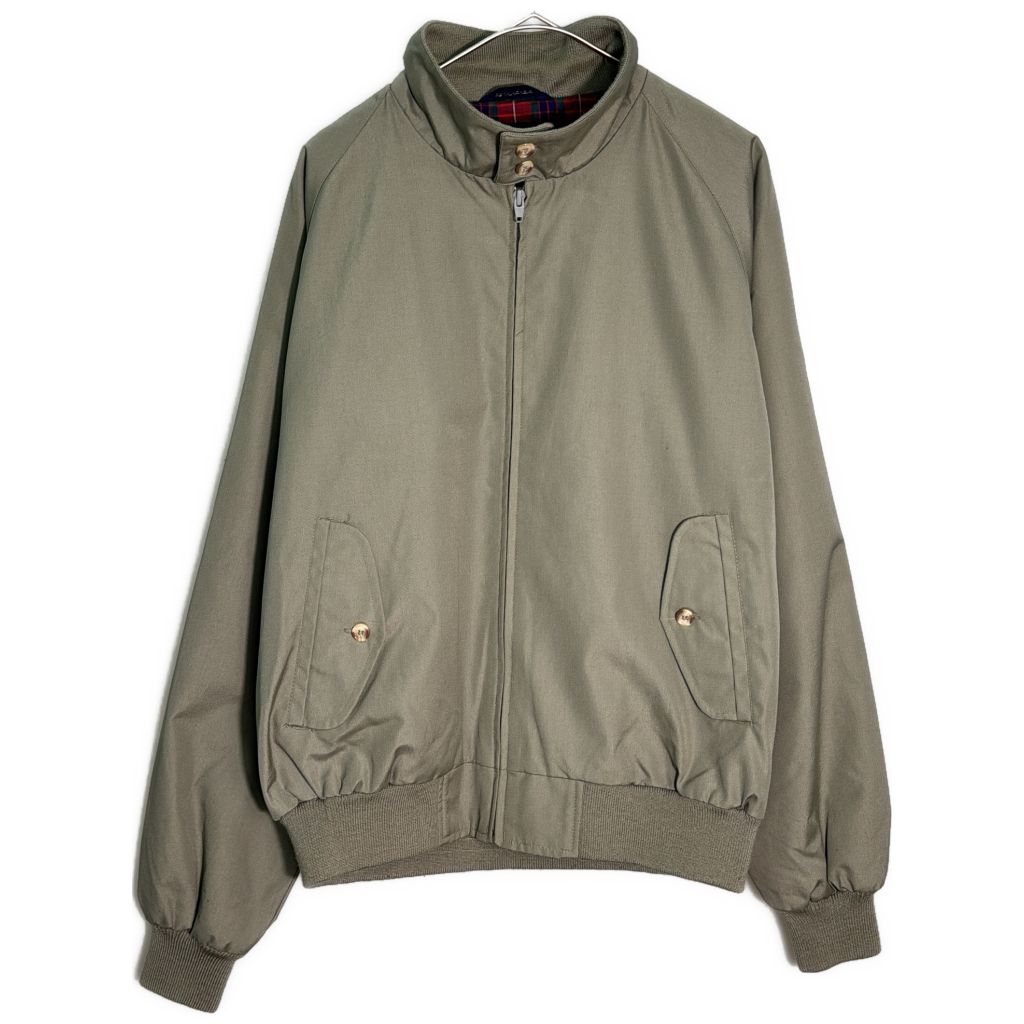 90年代 LANDS' END ランズエンド ハリントンジャケット スイングトップ ベージュ(メンズ L)中古 古着 Y1384
