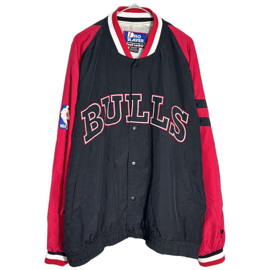 PRO PLAYER プロプレイヤー Foot Locker NBA シカゴ・ブルズ スタジアムジャケット プロチーム バスケ(メンズ XXL)中古 古着 Y1385