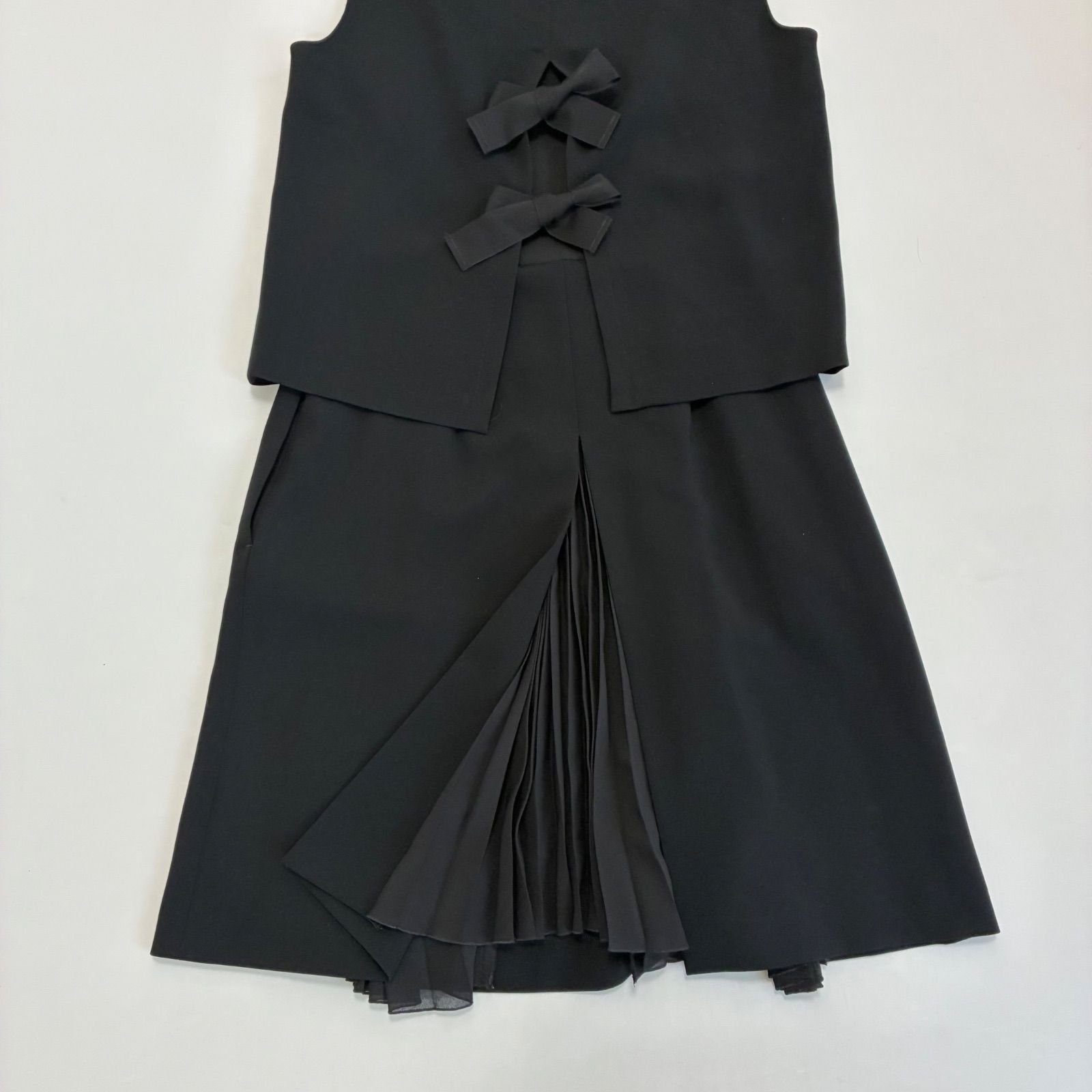 MaxMara STUDIO マックスマーラ☆ノースリーブボックスプリーツ 
