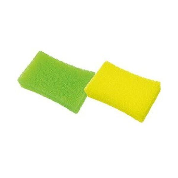 （まとめ）オカザキ 粗目キッチンスポンジ 1パック（2個）〔×100セット〕