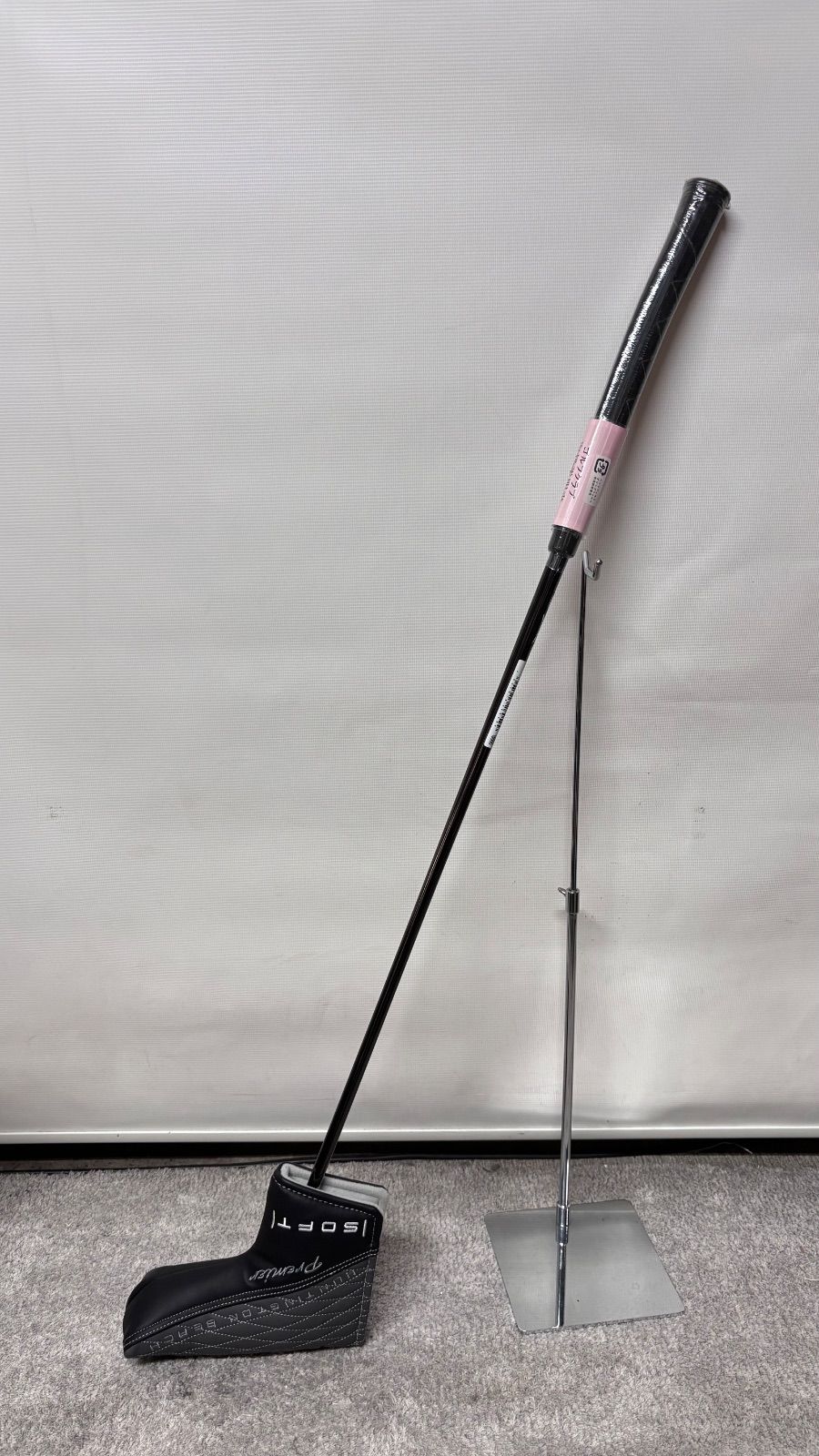 ● 【新品未使用】ゴルフクラブ Cleveland GOLF HUNTINGTON BEACH SOFT Premier パター BLADE #4 34インチ グレー 右利き ヘッドカバー付き クリーブランドゴルフ 保証書付き 6D-A10