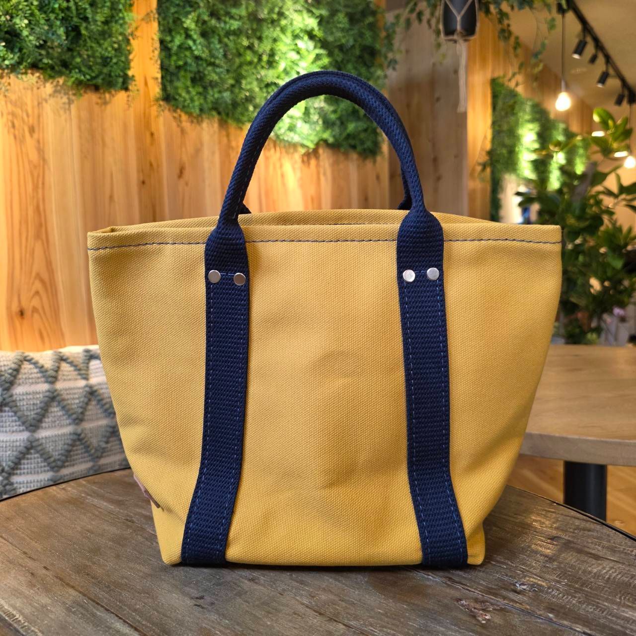 ３?佐藤防水店　B-TOTE S（マスタード×ネイビー）