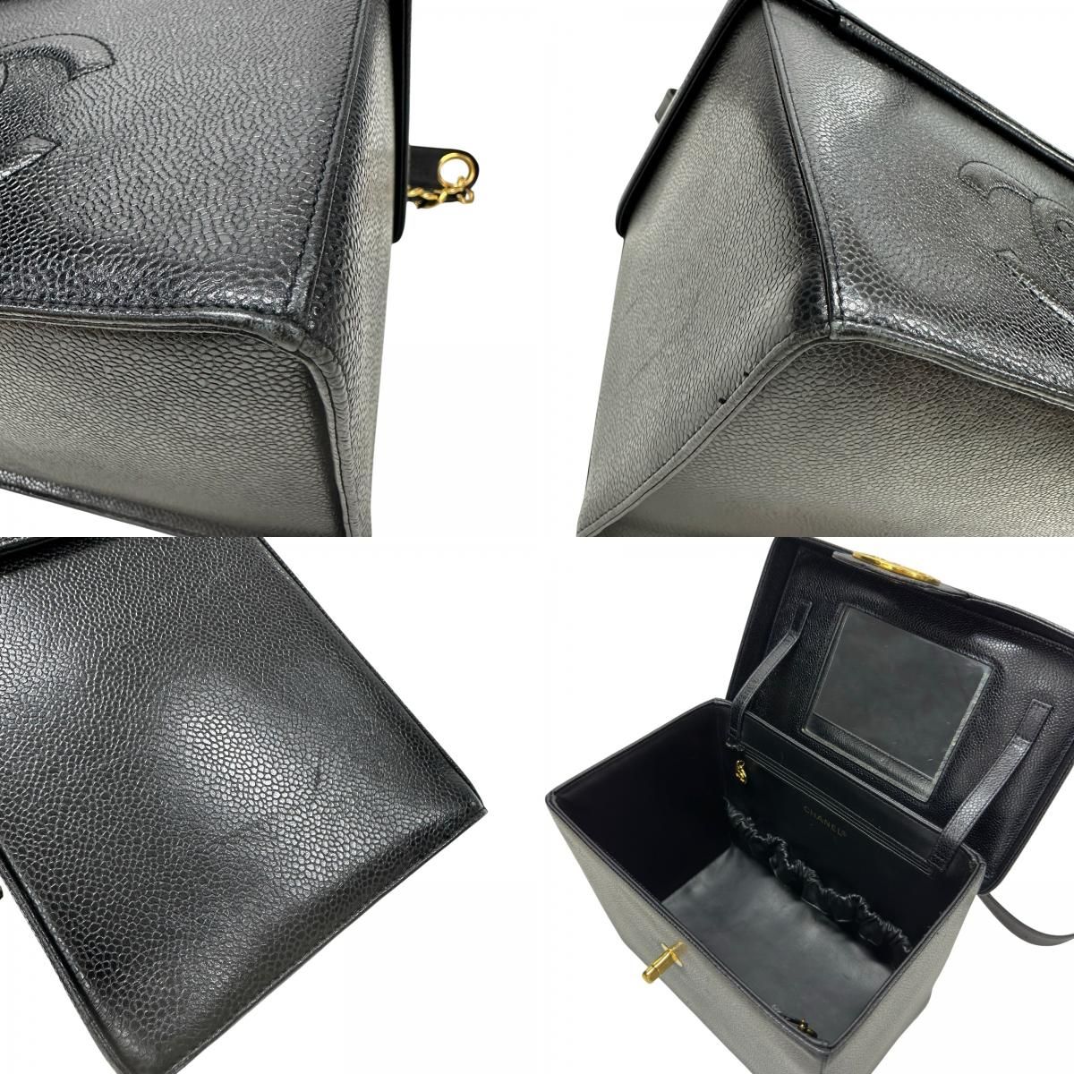 シャネル CHANEL ココマーク ボックス バニティバッグ A01999 ブラック