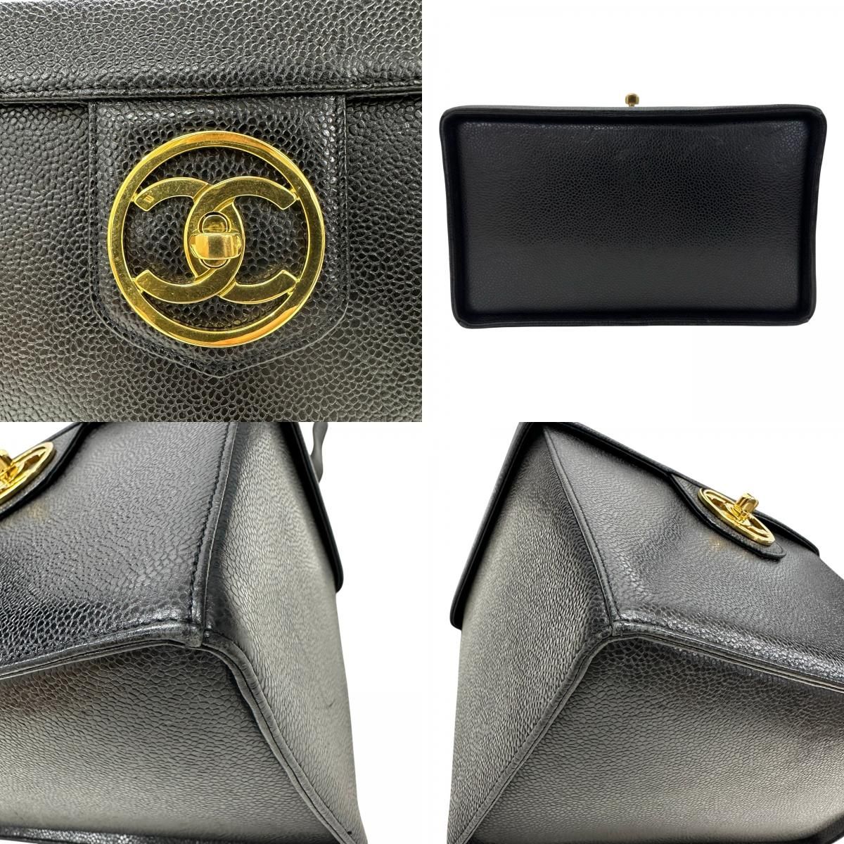 シャネル CHANEL ココマーク ボックス バニティバッグ A01999 ブラック
