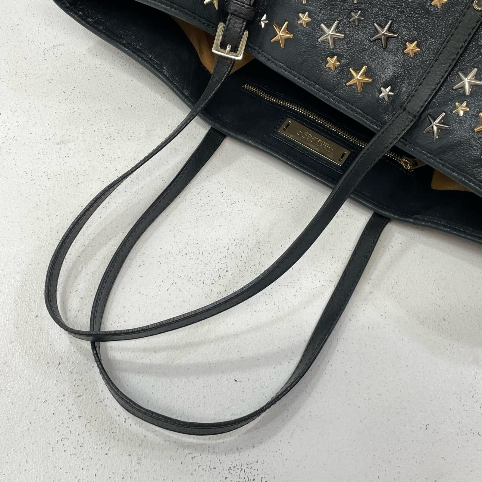 JIMMY CHOO スタースタッズブラックトートバッグ発送未定。