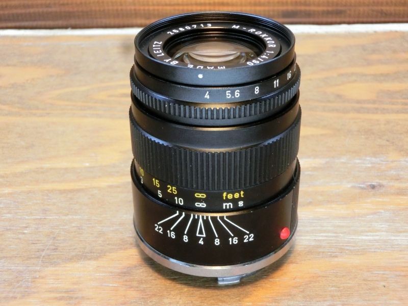 7955 ライツ ライカ LEITZ M-ROKKOR 90mm 4 Mマウント 中望遠 オールドレンズ