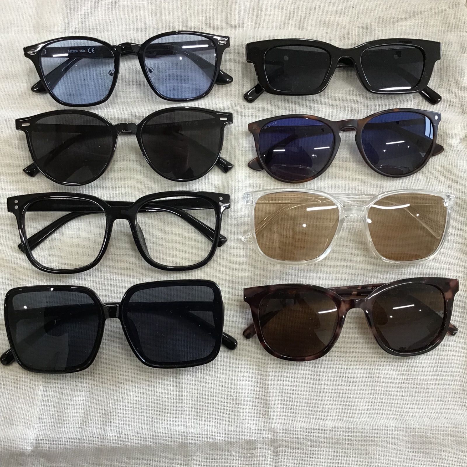 中古サングラス8点まとめ売りセット / おしゃれ眼鏡・サングラス