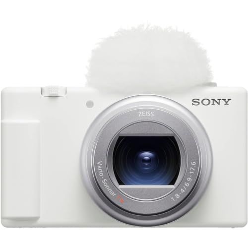 SONY(ソニー) コンパクトデジタルカメラ VLOGCAM Vlog用カメラ ZV-1II ボディ ウィンドスクリーン付属 18-50mm F1.8-4.0 ズームレンズ ホワイト ZV-1M2 Wt