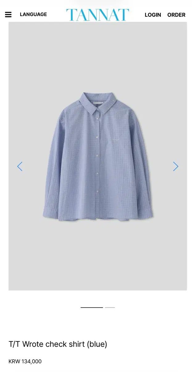TANNAT ロット CHECK シャツ ブルー