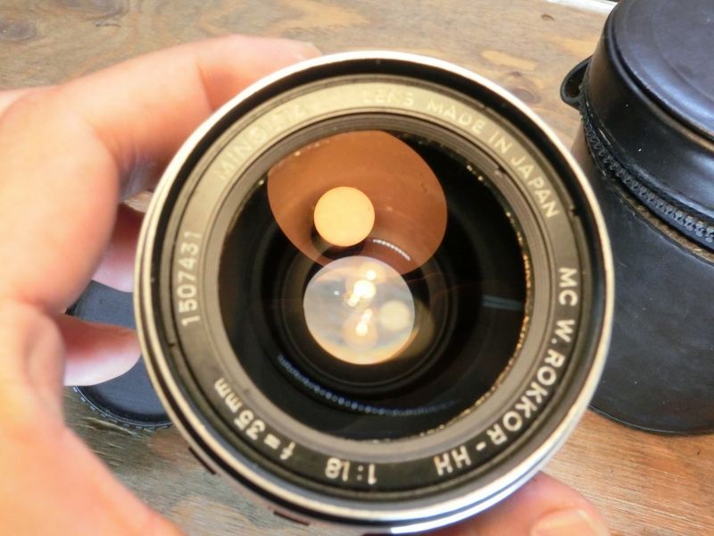 7958 良品 ミノルタ MINOLTA MC W.ROKKOR-HH 35mm 1.8 オールドレンズ
