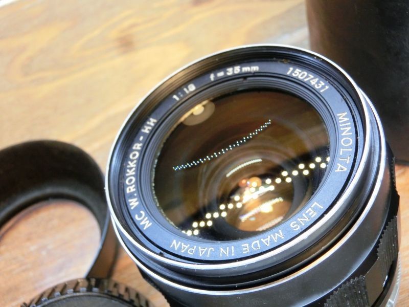 7958 良品 ミノルタ MINOLTA MC W.ROKKOR-HH 35mm 1.8 オールドレンズ
