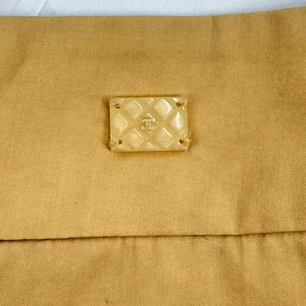 未使用品 CHANEL シャネル ミニスカート ベージュ ココマーク サイズ40 