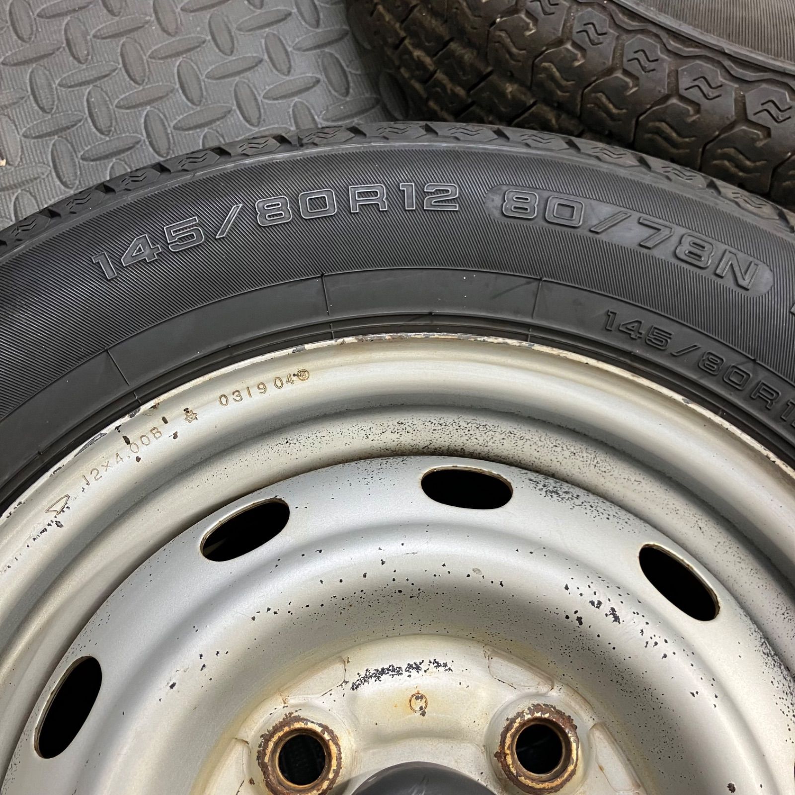 20/22/24年製 145/80R12 80/78N LT ヨコハマ スーパーバン356 ダイハツ 