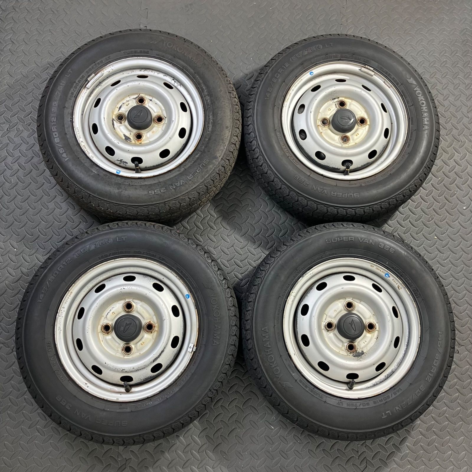 20/22/24年製 145/80R12 80/78N LT ヨコハマ スーパーバン356 ダイハツ