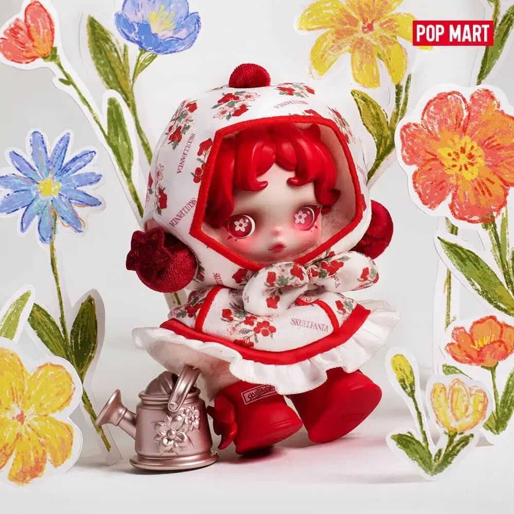 POP MART(ポップマート) 正規品/ボックス未開封 Skull Panda(スカルパンダ) 花たちの間でシリーズ ぬいぐるみ キーホルダー